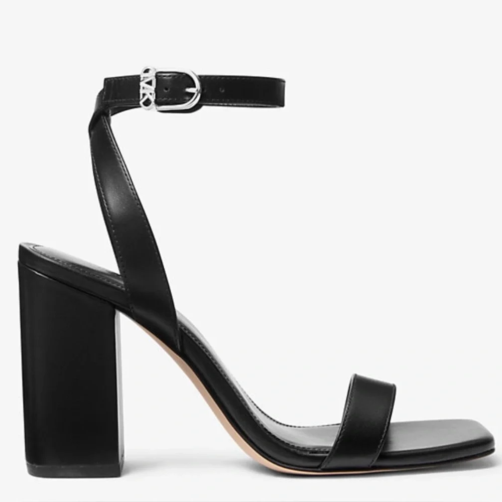 MICHAEL Michael Kors Merriam Block Heel Sandal 7 M Like New - Picture 2 of 9